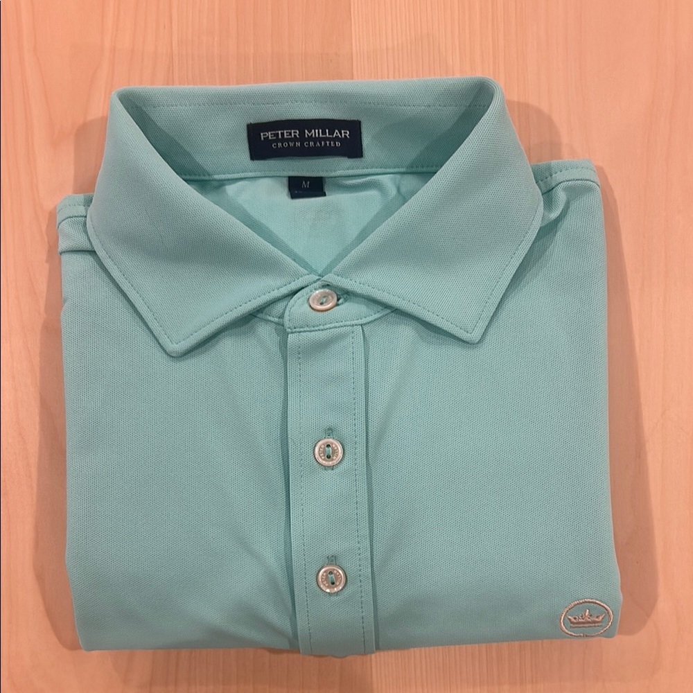 Peter Millar Green Polo Shirt Classic Style